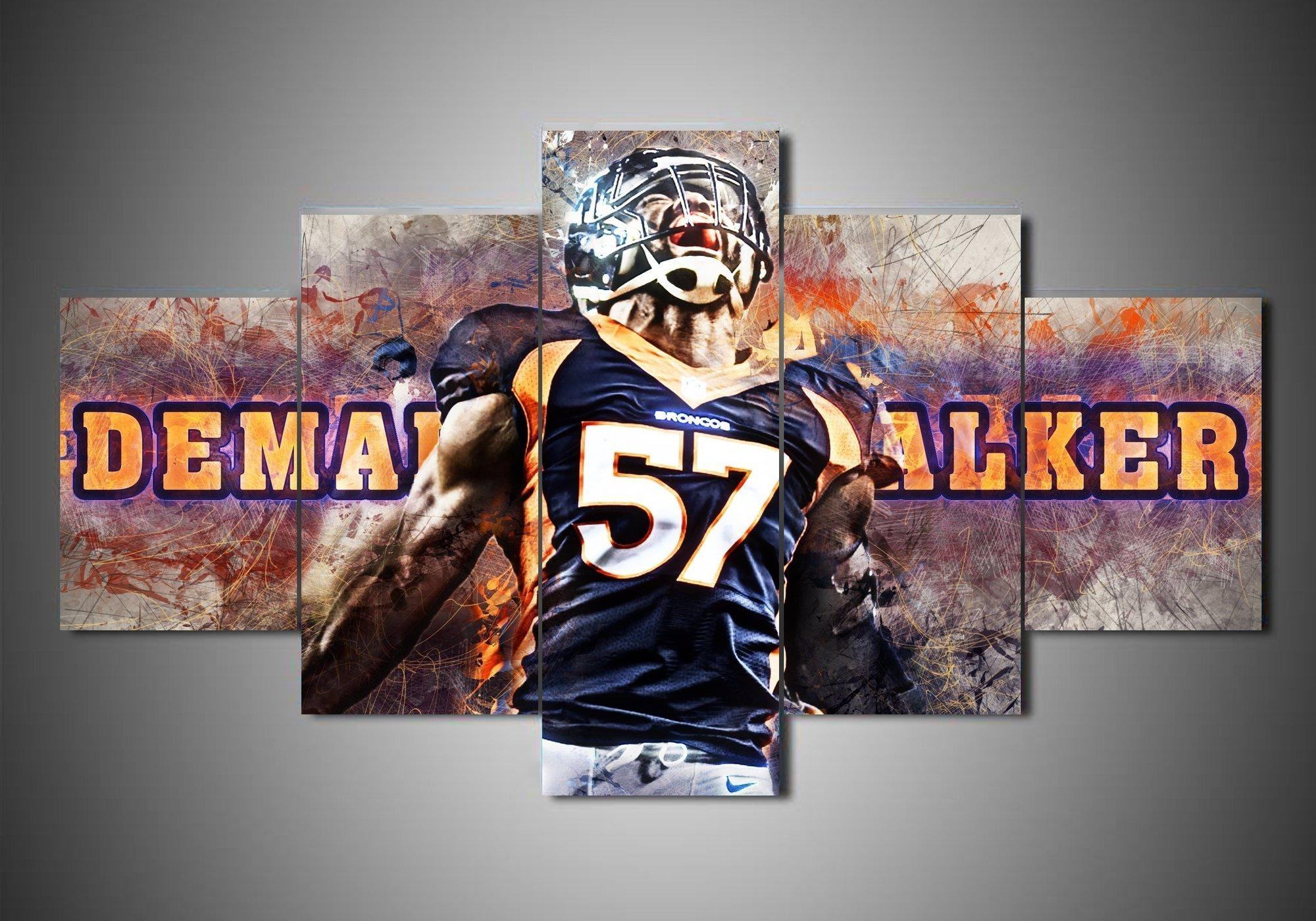 denver broncos demarcus walker sport leinwandbilder kunstdrucke rahmen