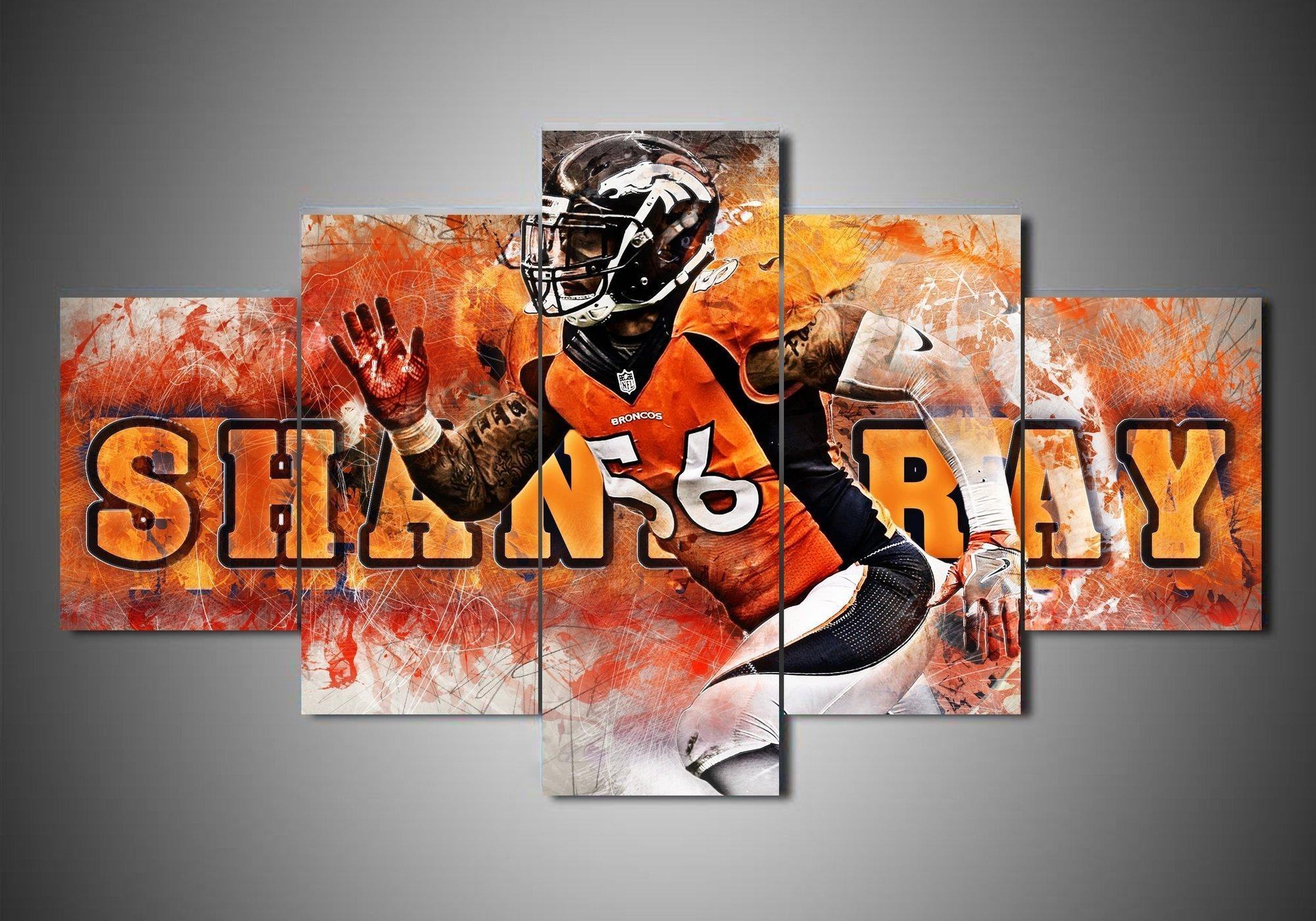 denver broncos shane ray sport leinwandbilder kunstdrucke rahmen