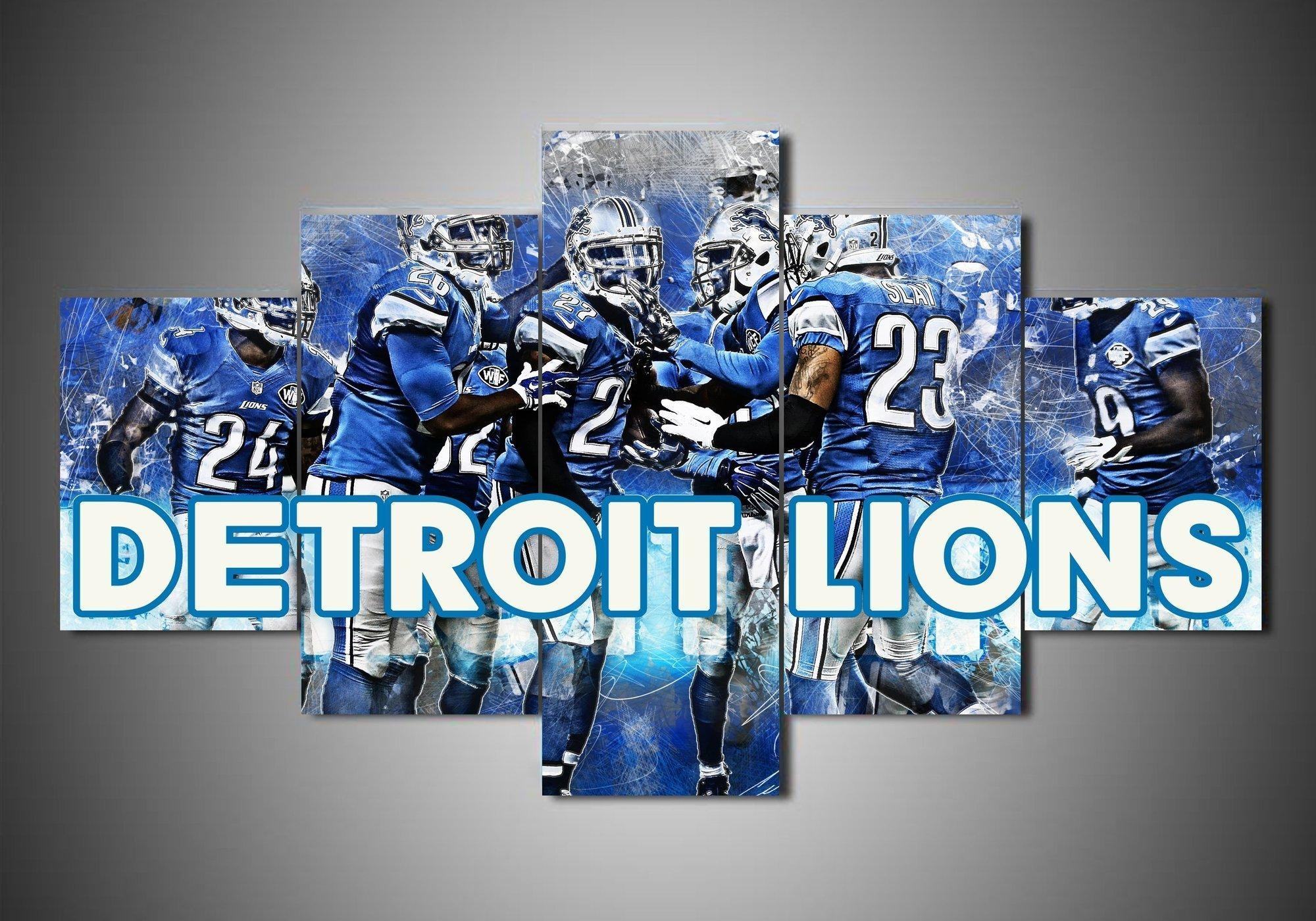 detroit lions 1 sport leinwandbilder kunstdrucke rahmen