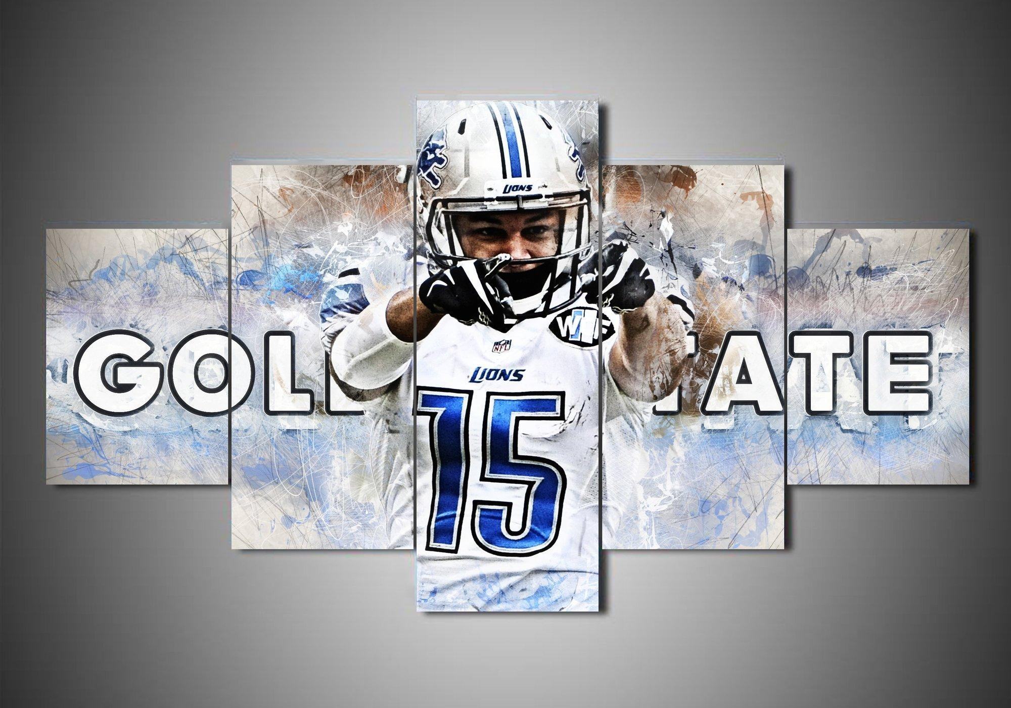 detroit lions golden tate sport leinwandbilder kunstdrucke rahmen