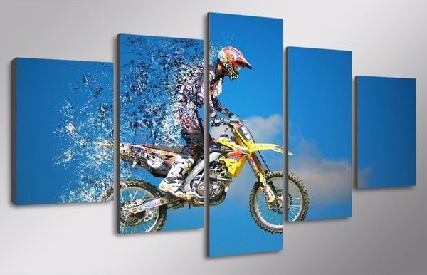 dirt bike motocross supercross freestyle jump stunt sport leinwandbilder kunstdrucke rahmen