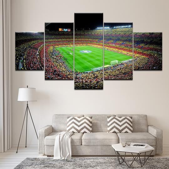 fc barcelona football club camp nou sport leinwandbilder kunstdrucke rahmen