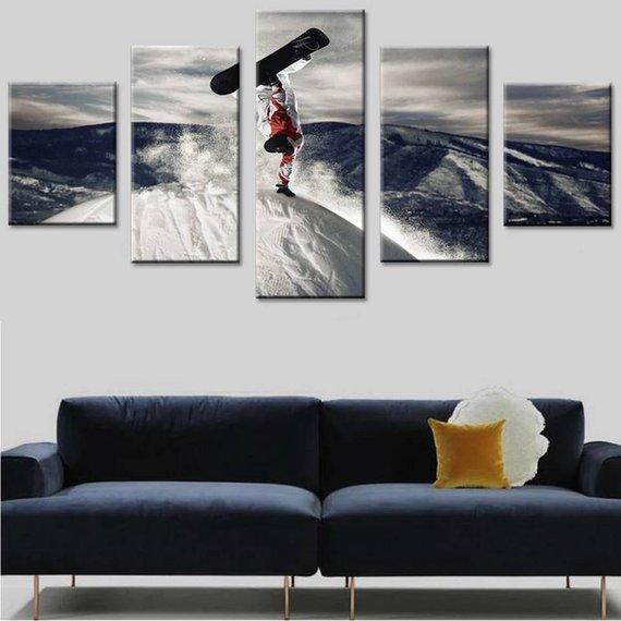 snowboarding snow mountain sport leinwandbilder kunstdrucke rahmen