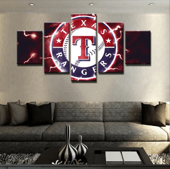 texas rangers logo baseball sport leinwandbilder kunstdrucke rahmen