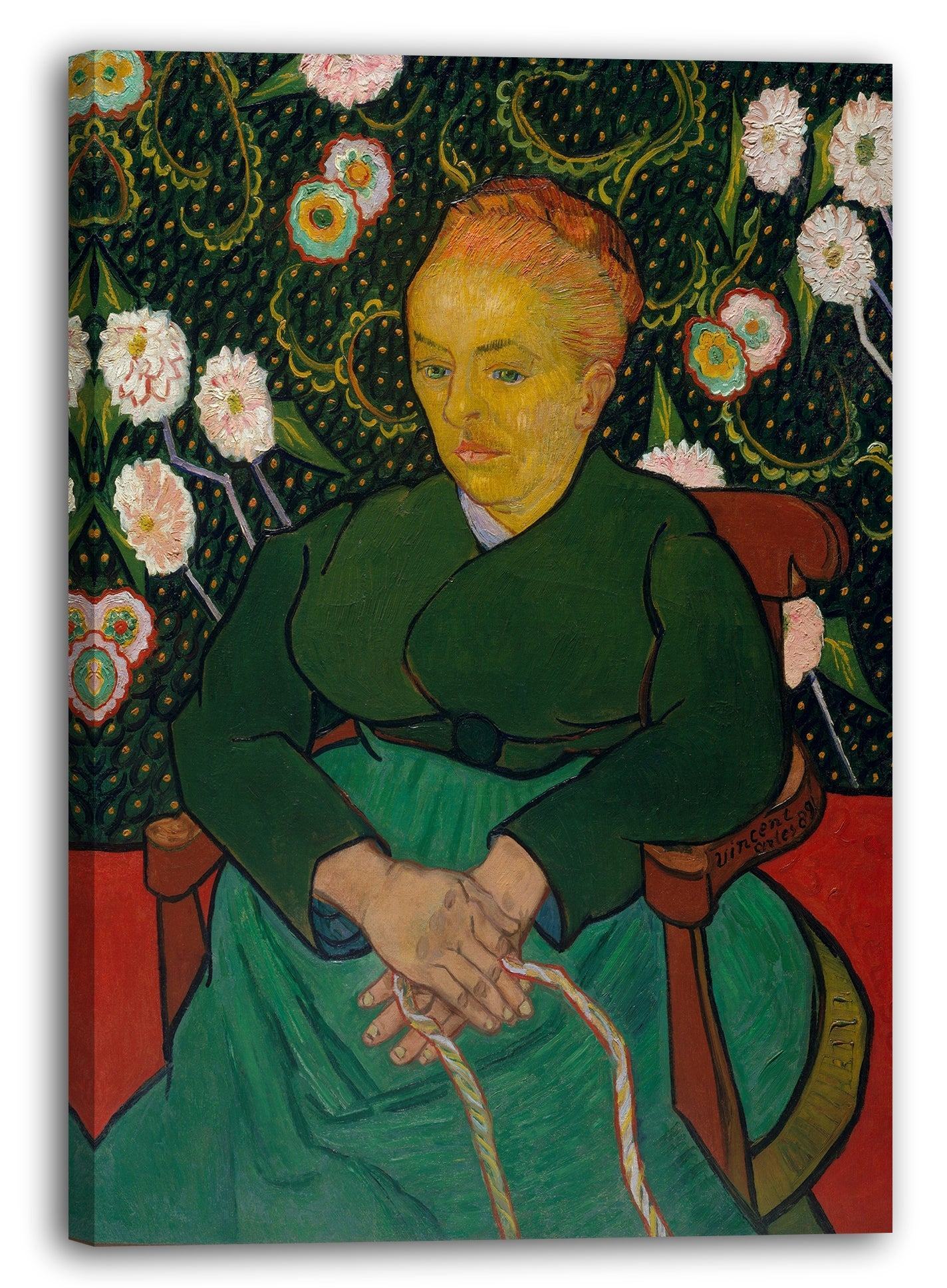 leinwandbild vincent van gogh la berceuse frau die eine wiege schaukelt%3B augustine alix pellicot roulin 1851 1930