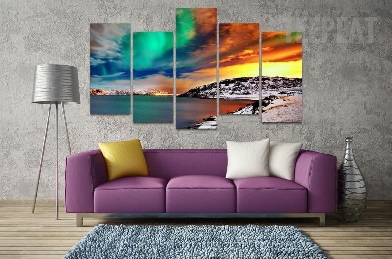 aurora borealis 2 nature leinwandbilder kunstdrucke rahmen