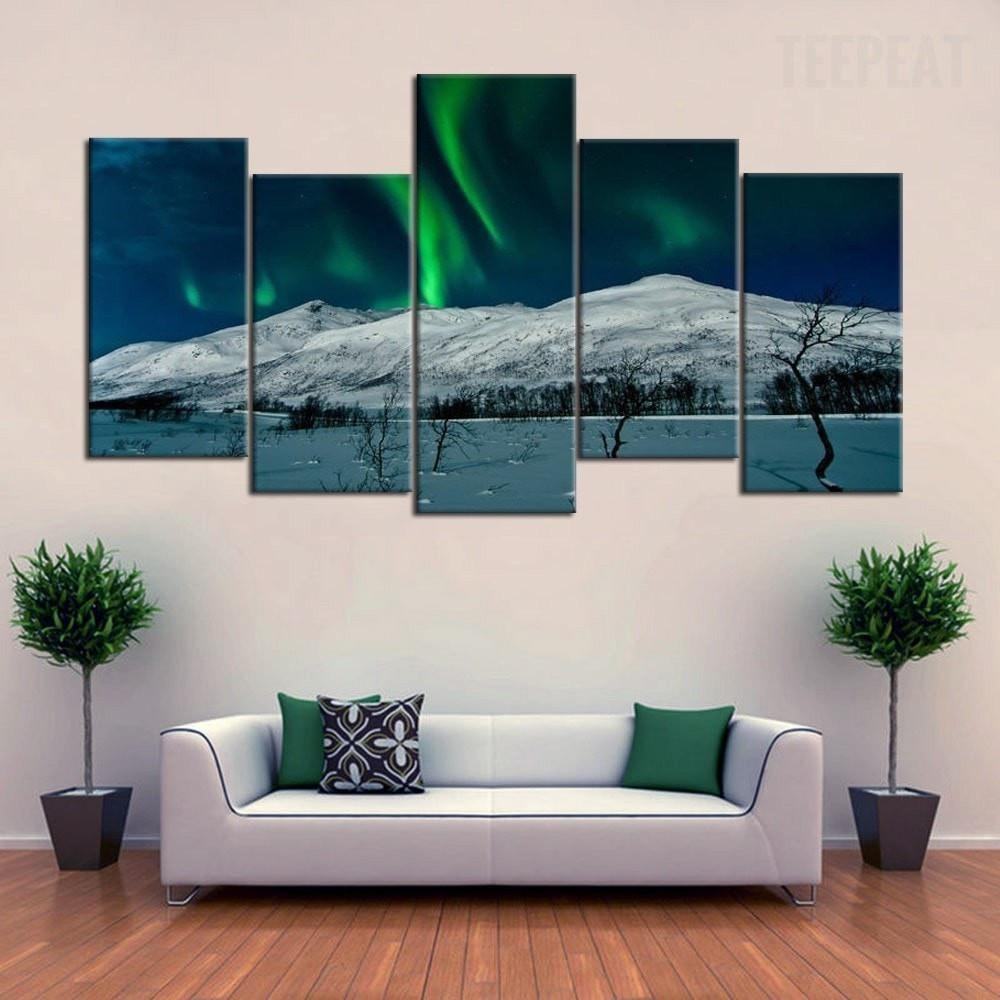 aurora borealis scenery nature leinwandbilder kunstdrucke rahmen