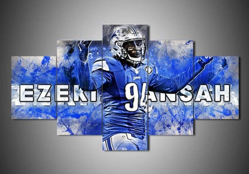 detroit lions ezekiel ansah sport leinwandbilder kunstdrucke rahmen