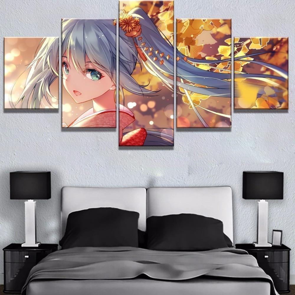 hatsune miku cute girl anime leinwandbilder kunstdrucke rahmen