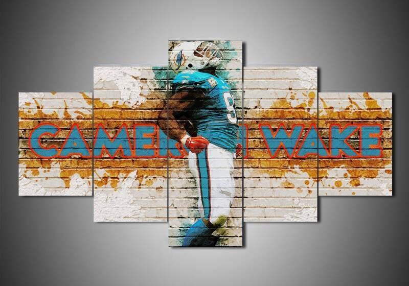 miami dolphins cameron wake sport leinwandbilder kunstdrucke rahmen