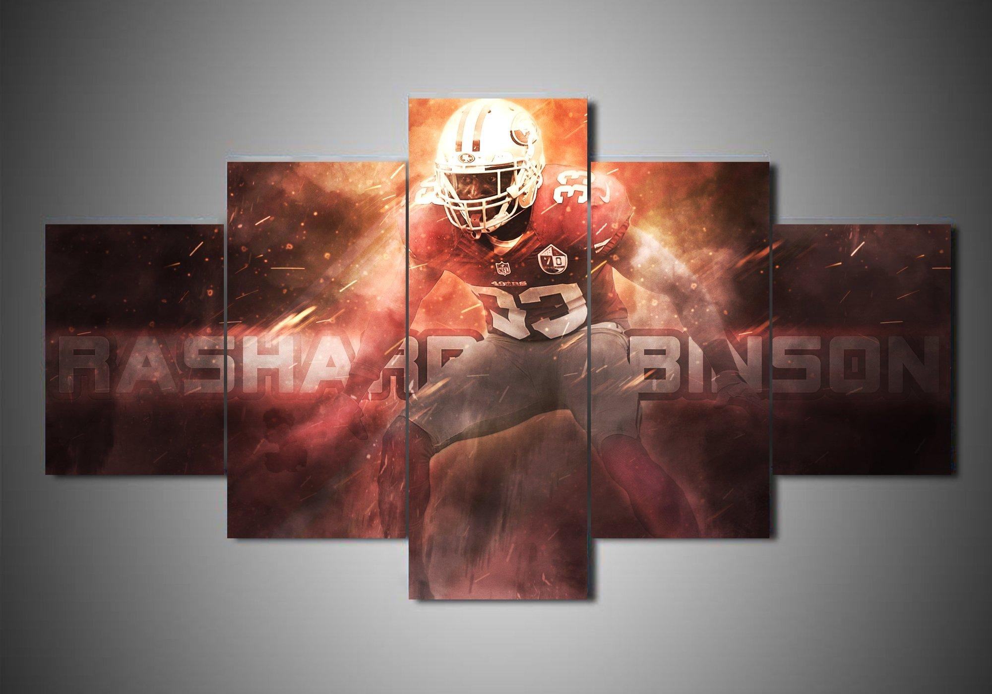san francisco 49ers rashard robinson sport leinwandbilder kunstdrucke rahmen