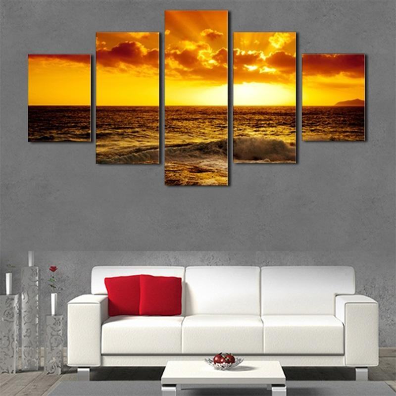 scenery seascape sunset nature leinwandbilder kunstdrucke rahmen