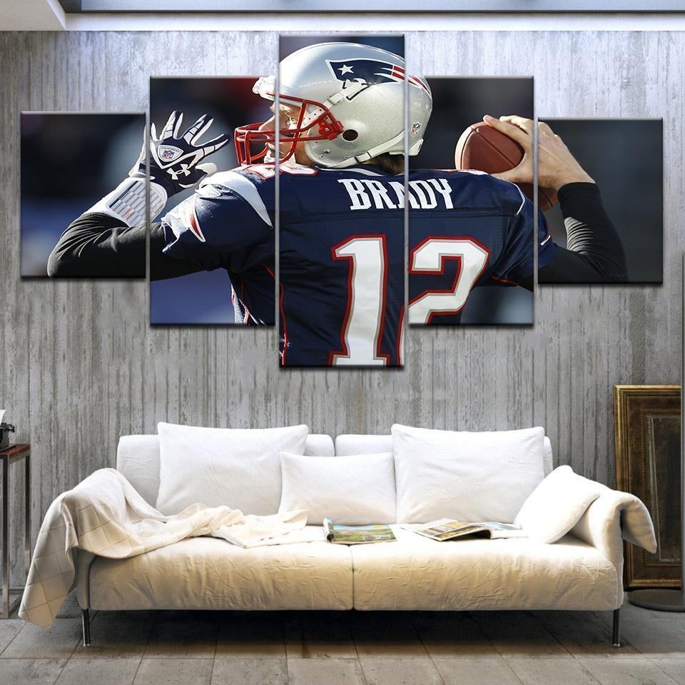 tom brady 2 sport leinwandbilder kunstdrucke rahmen