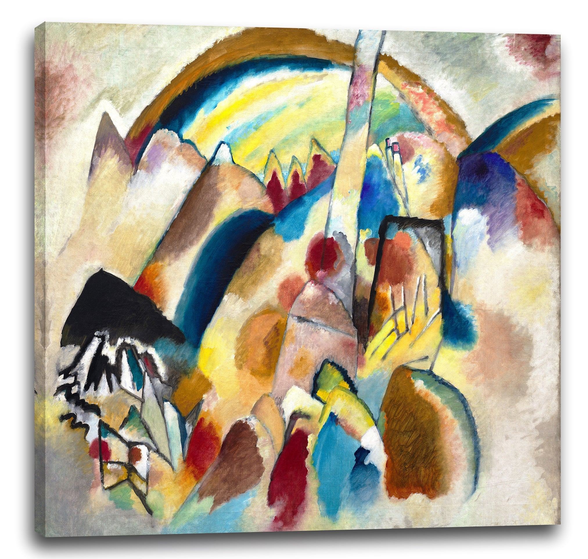 leinwandbild wassily kandinsky landschaft mit roten flecken nr 2 1913