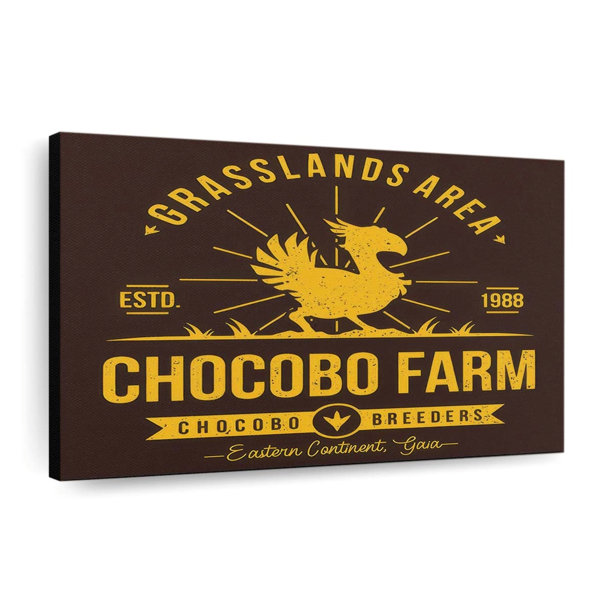 Chocobo-Farm Leinwandbilder - Wanddeko chocobo farm standard v2