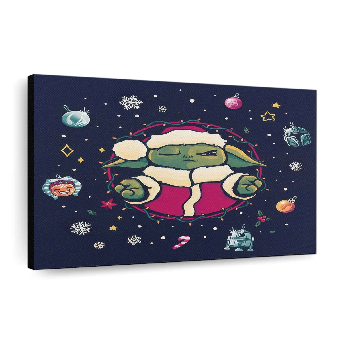 Weihnachtsbaum Meditation Leinwandbilder - Wanddeko christmas tree meditation standard v2