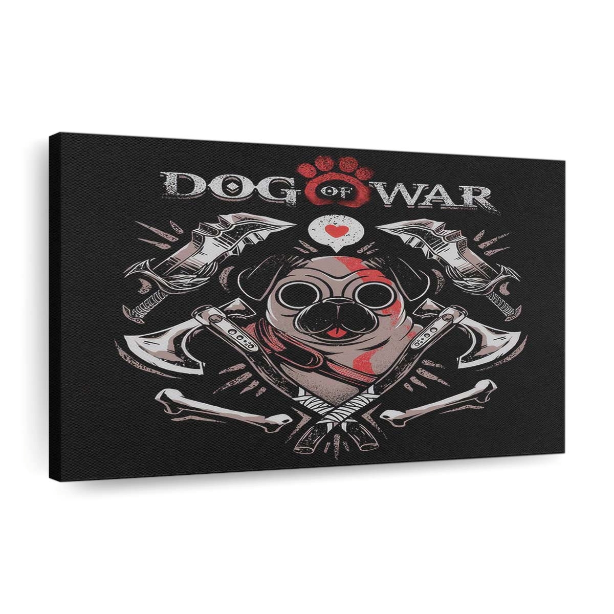 Hund des Krieges Leinwandbilder - Wanddeko dog of war standard v2