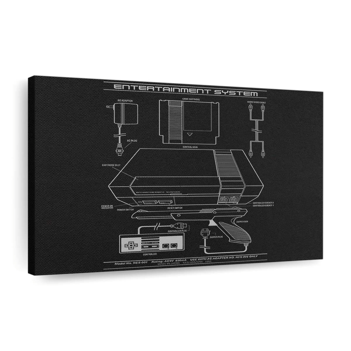 Unterhaltungssystem Leinwandbilder - Wanddeko entertainment system standard v2