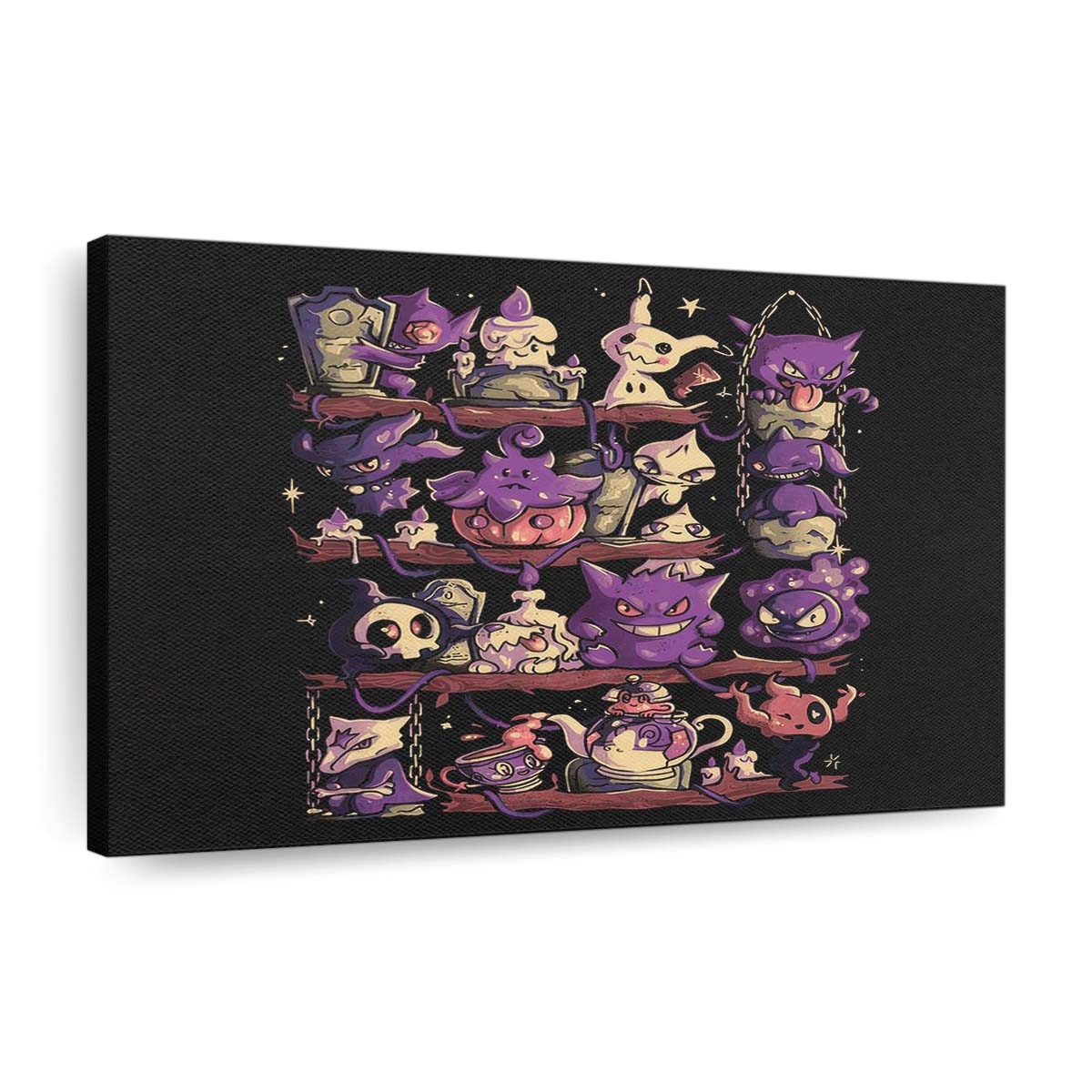 Gespenst Regal Leinwandbilder - Wanddeko ghost shelf standard v2