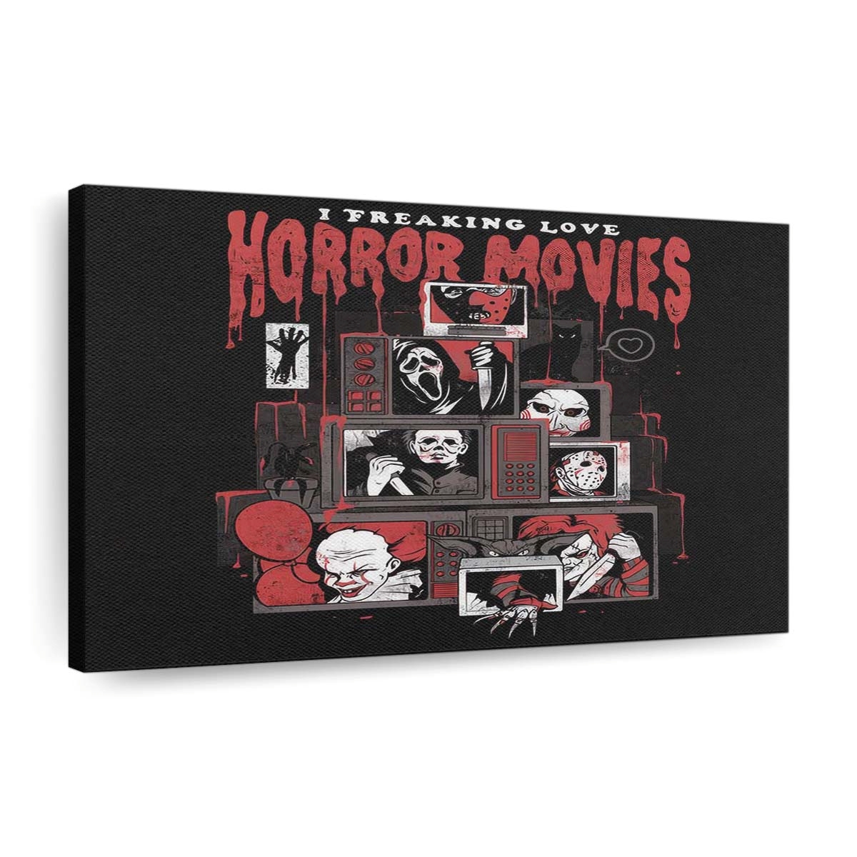 Horror Liebe Leinwandbilder - Wanddeko horror love standard v2