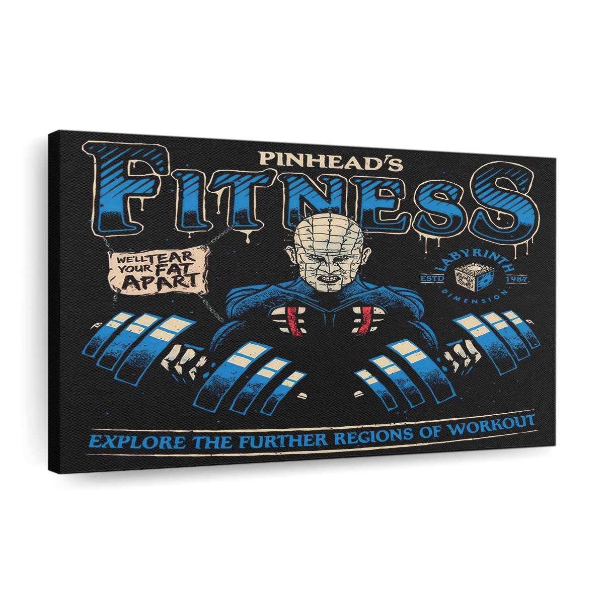 Labyrinth Fitness Leinwandbilder - Wanddeko labyrinth fitness standard v2