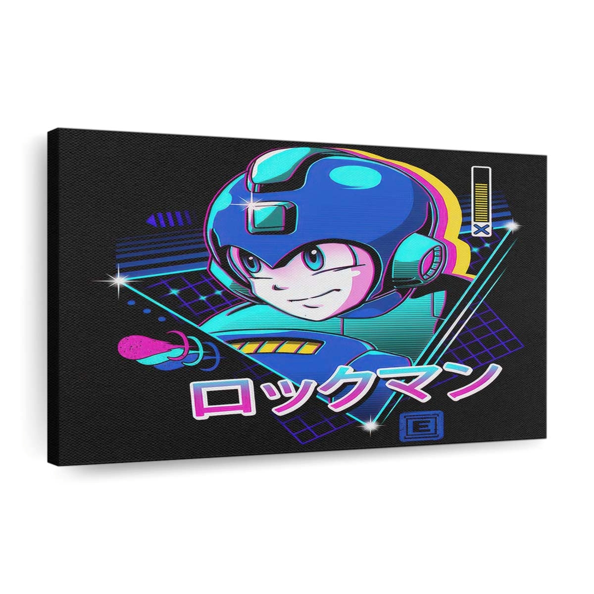 Lofi Blauer Bomber Leinwandbilder - Wanddeko lofi blue bomber standard v2