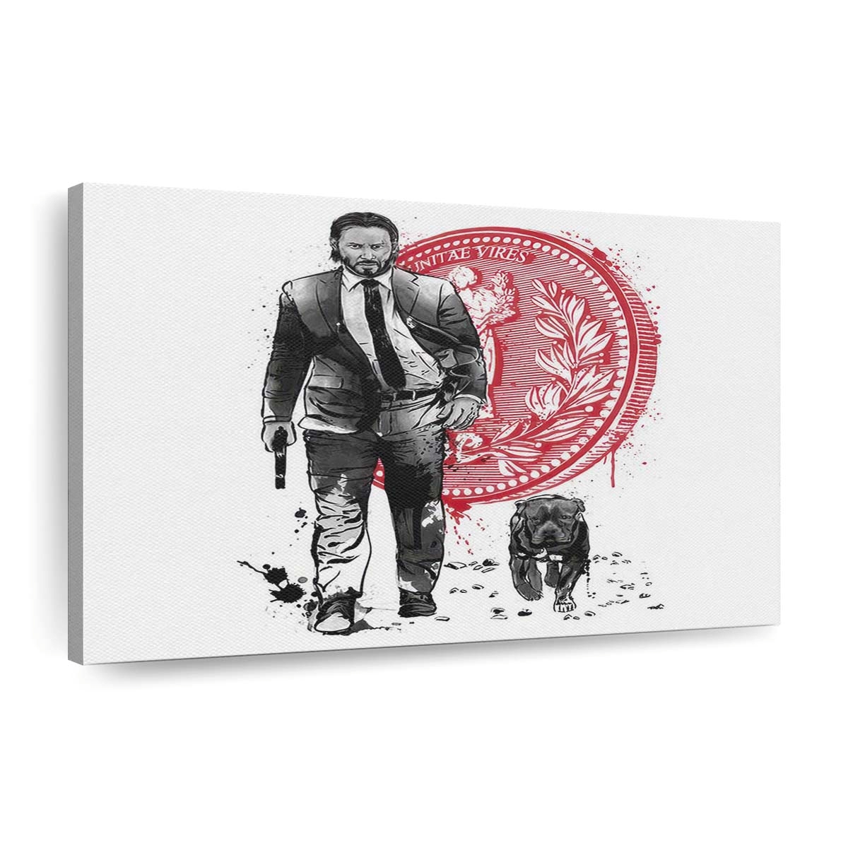 Lone Hitman und Würfel Leinwandbilder - Wanddeko lone hitman and cub standard v2