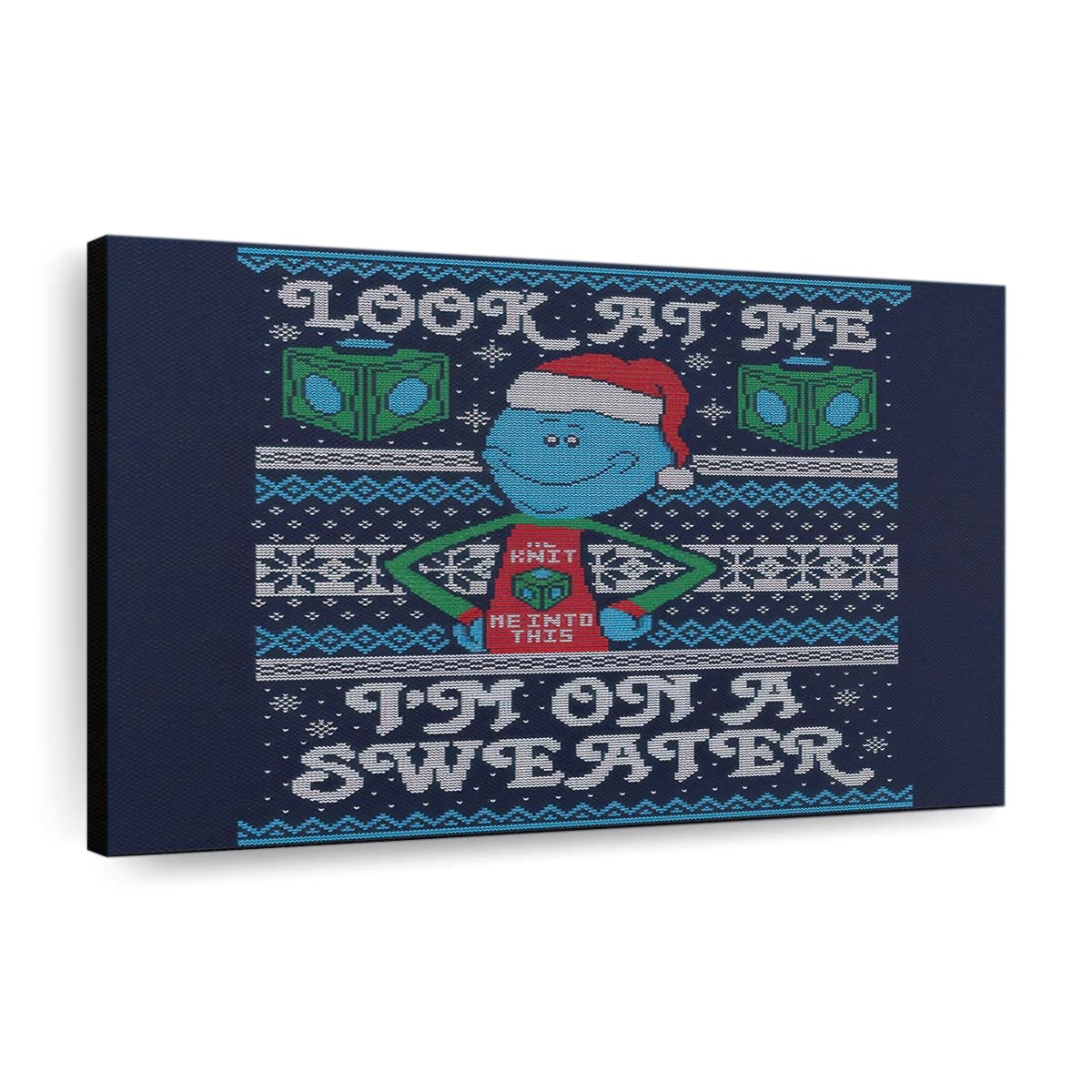 Schau mich an Pullover Leinwandbilder - Wanddeko look at me sweater standard v2