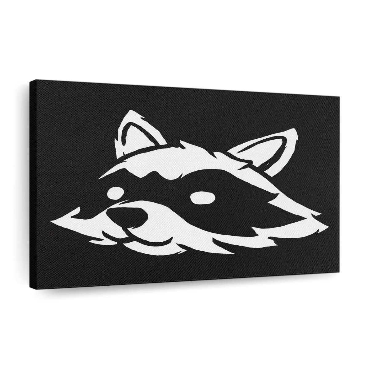 Verlorener Waschbär Leinwandbilder - Wanddeko lost raccoon standard v2