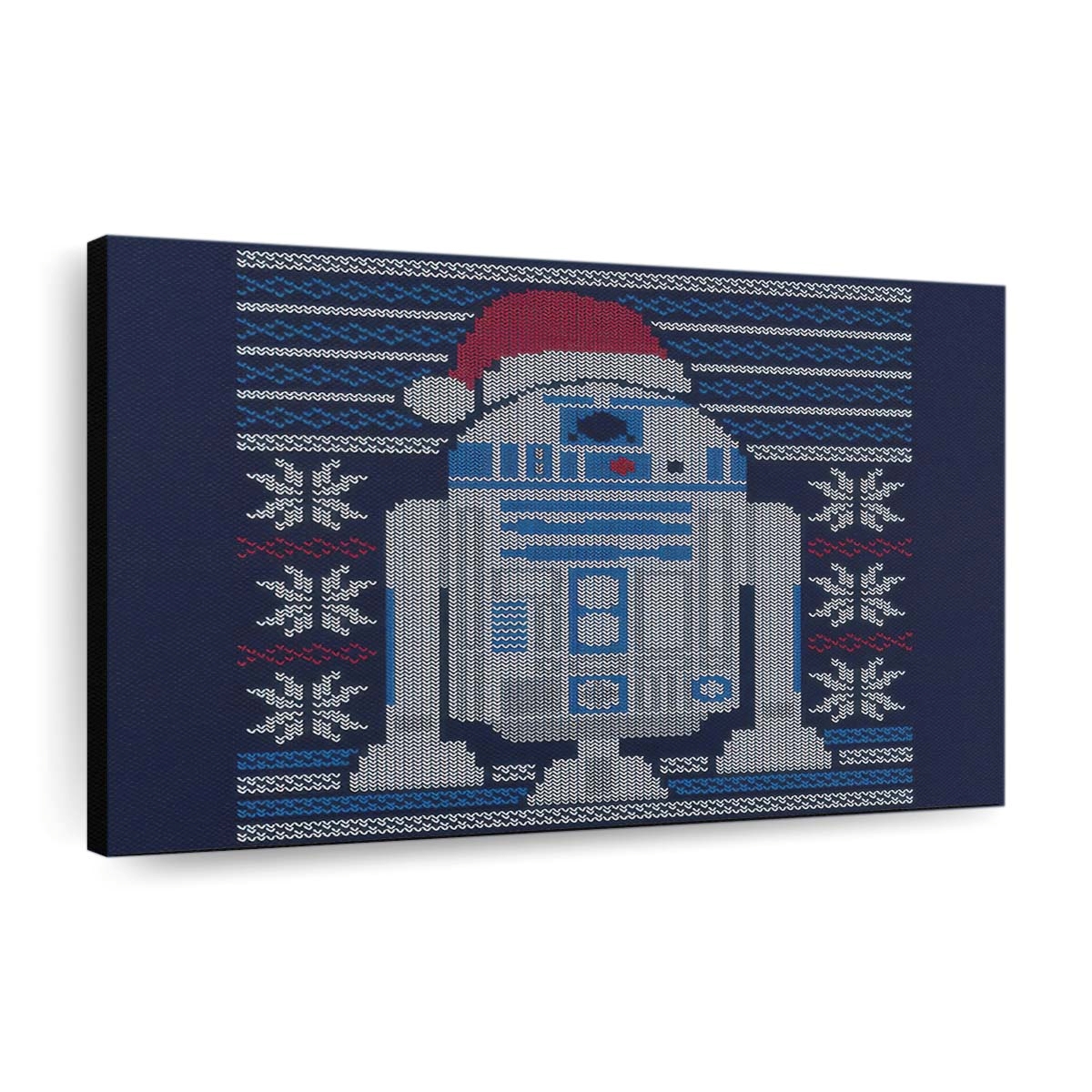 Fröhliche Droiden-Weihnachten Leinwandbilder - Wanddeko merry droidmas standard v2