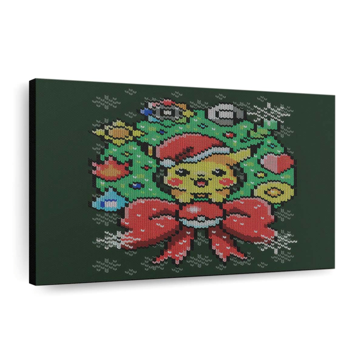 Fröhliche Pika-Weihnachten Leinwandbilder - Wanddeko merry pika christmas standard v2