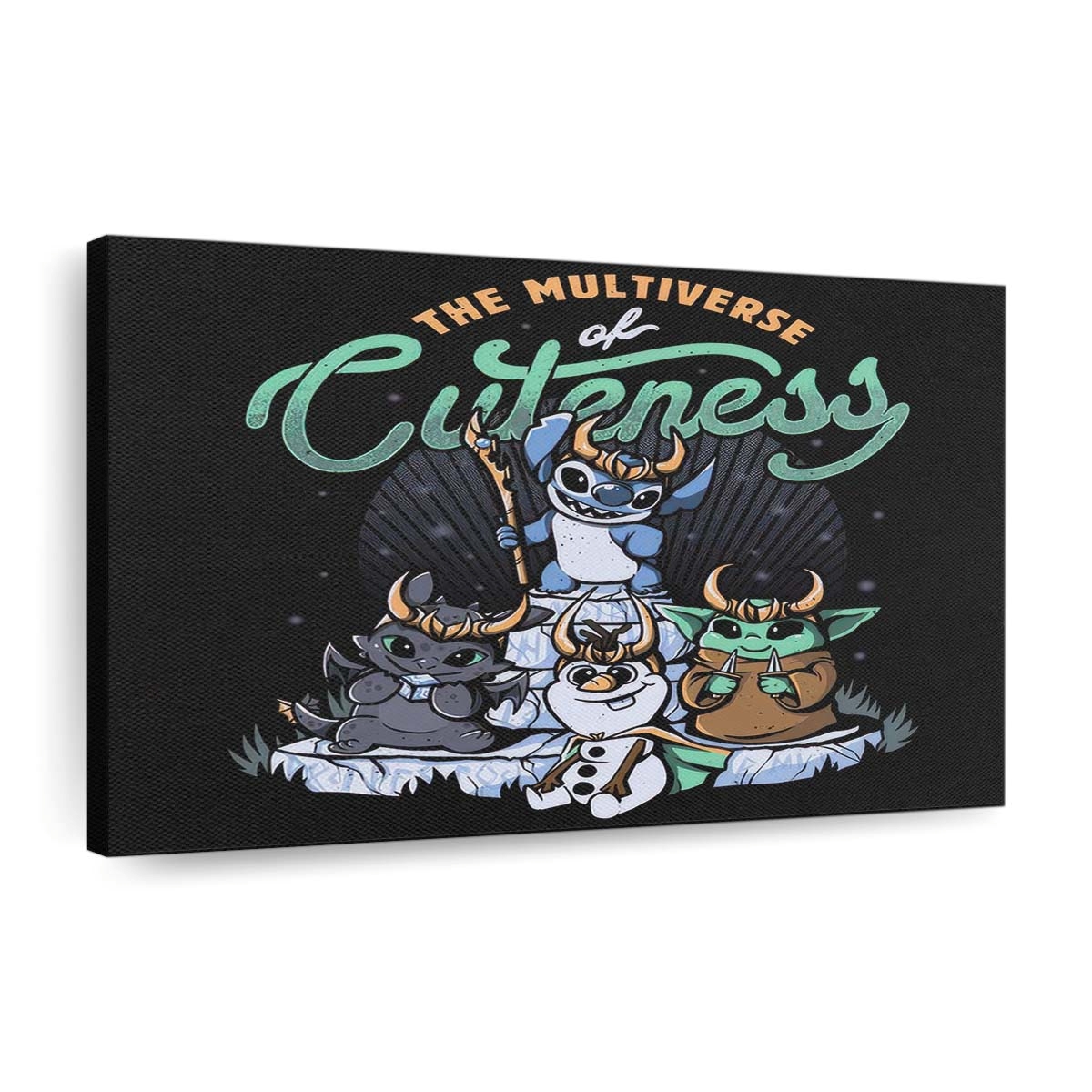 Multiversum der Niedlichkeit Leinwandbilder - Wanddeko multiverse of cuteness standard v2