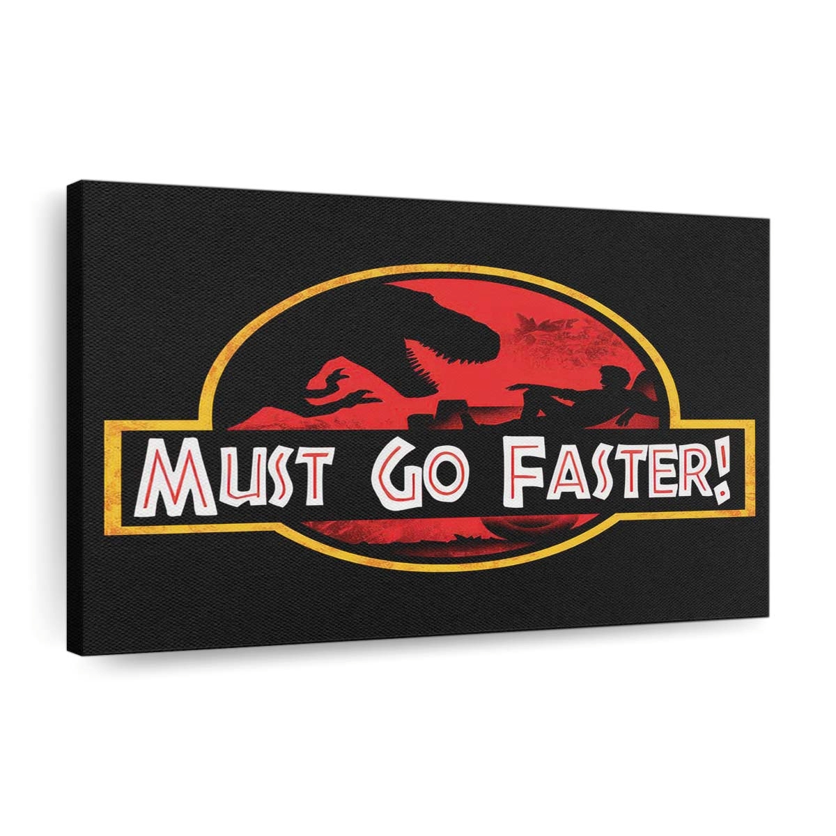 Muss schneller gehen Leinwandbilder - Wanddeko must go faster standard v2