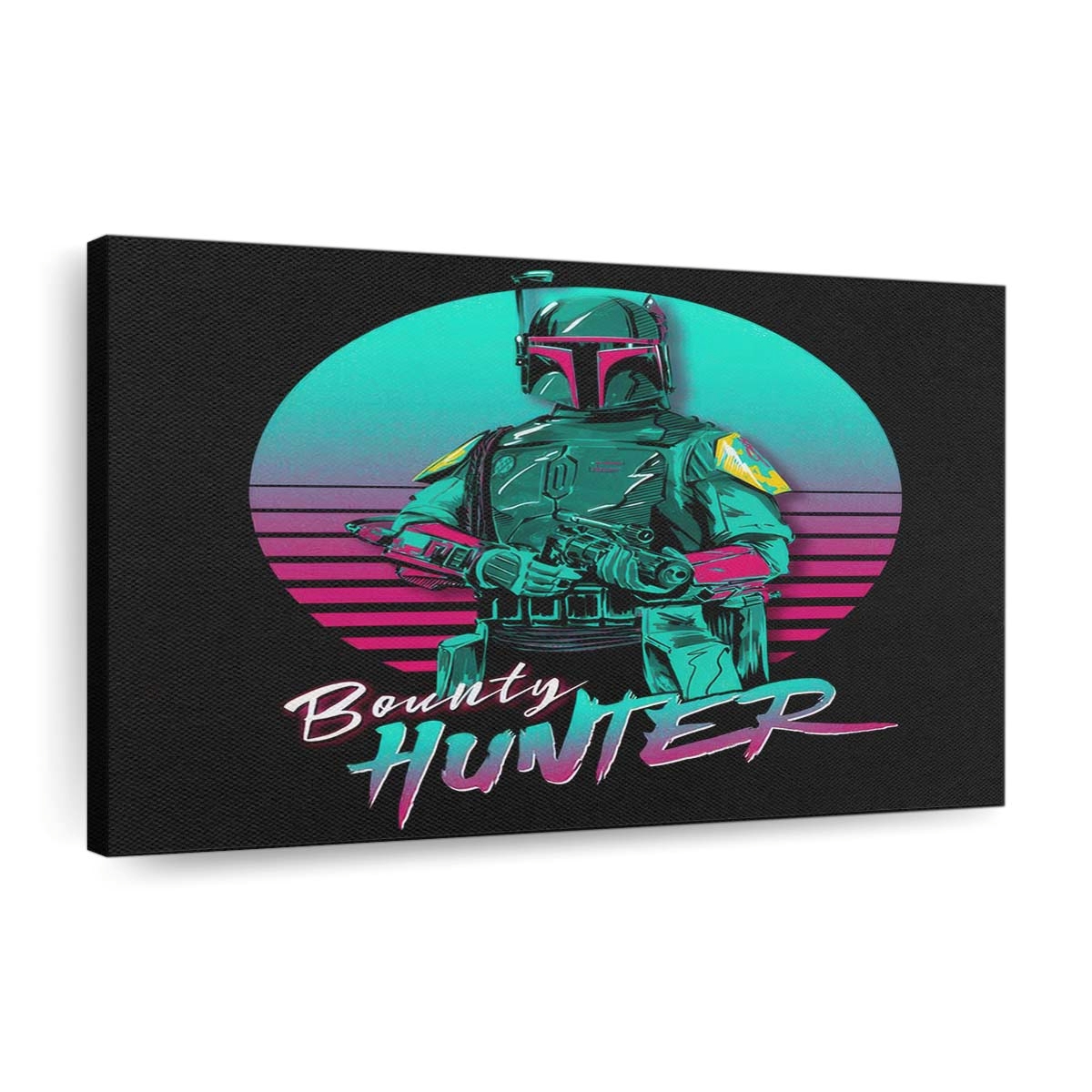 Neon Kopfgeldjäger Leinwandbilder - Wanddeko neon bounty hunter standard v2