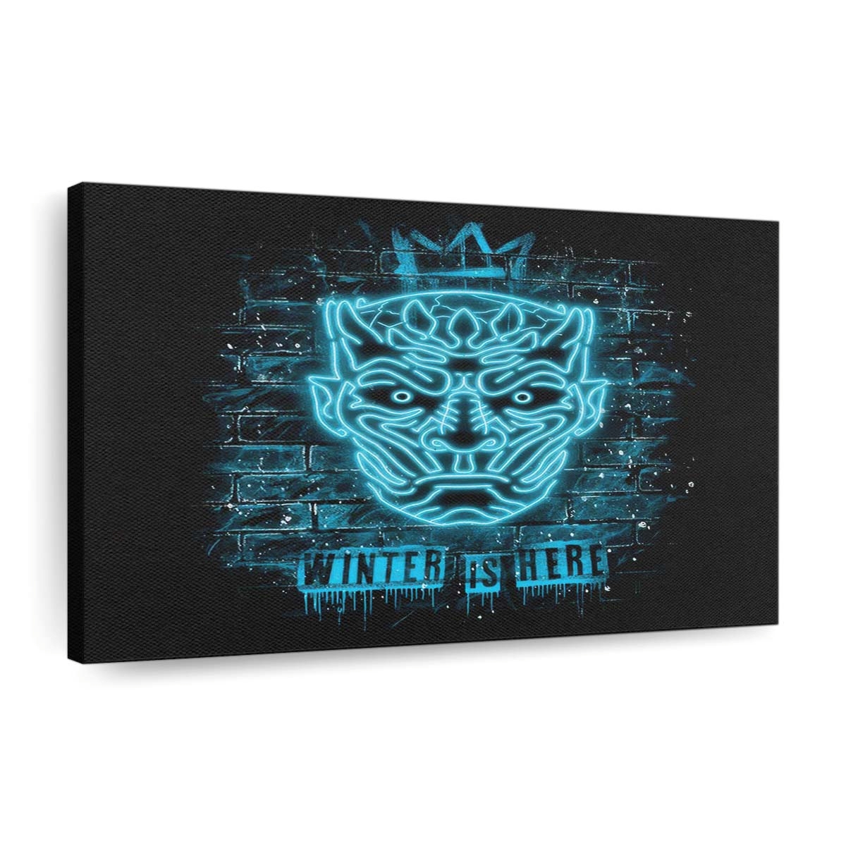 Neon Eiskönig Leinwandbilder - Wanddeko neon ice king standard v2