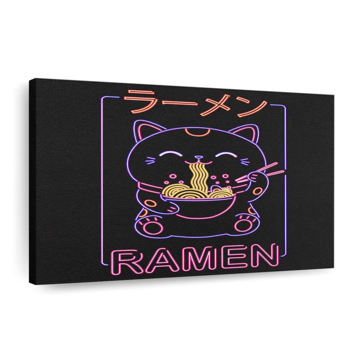 Neon Neko Ramen Leinwandbilder - Wanddeko neon neko ramen standard v2
