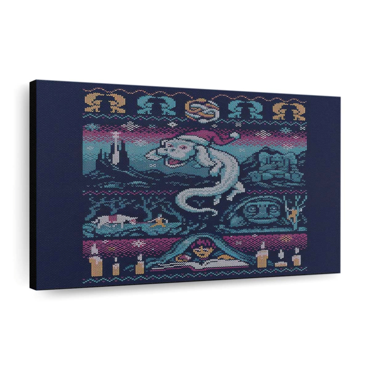 Niemals endende Weihnachten Leinwandbilder - Wanddeko neverending christmas standard v2