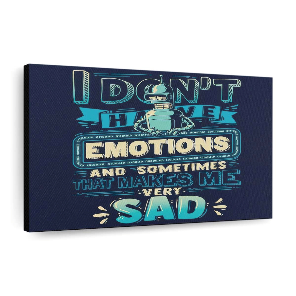 Keine Emotionen Leinwandbilder - Wanddeko no emotions standard v2