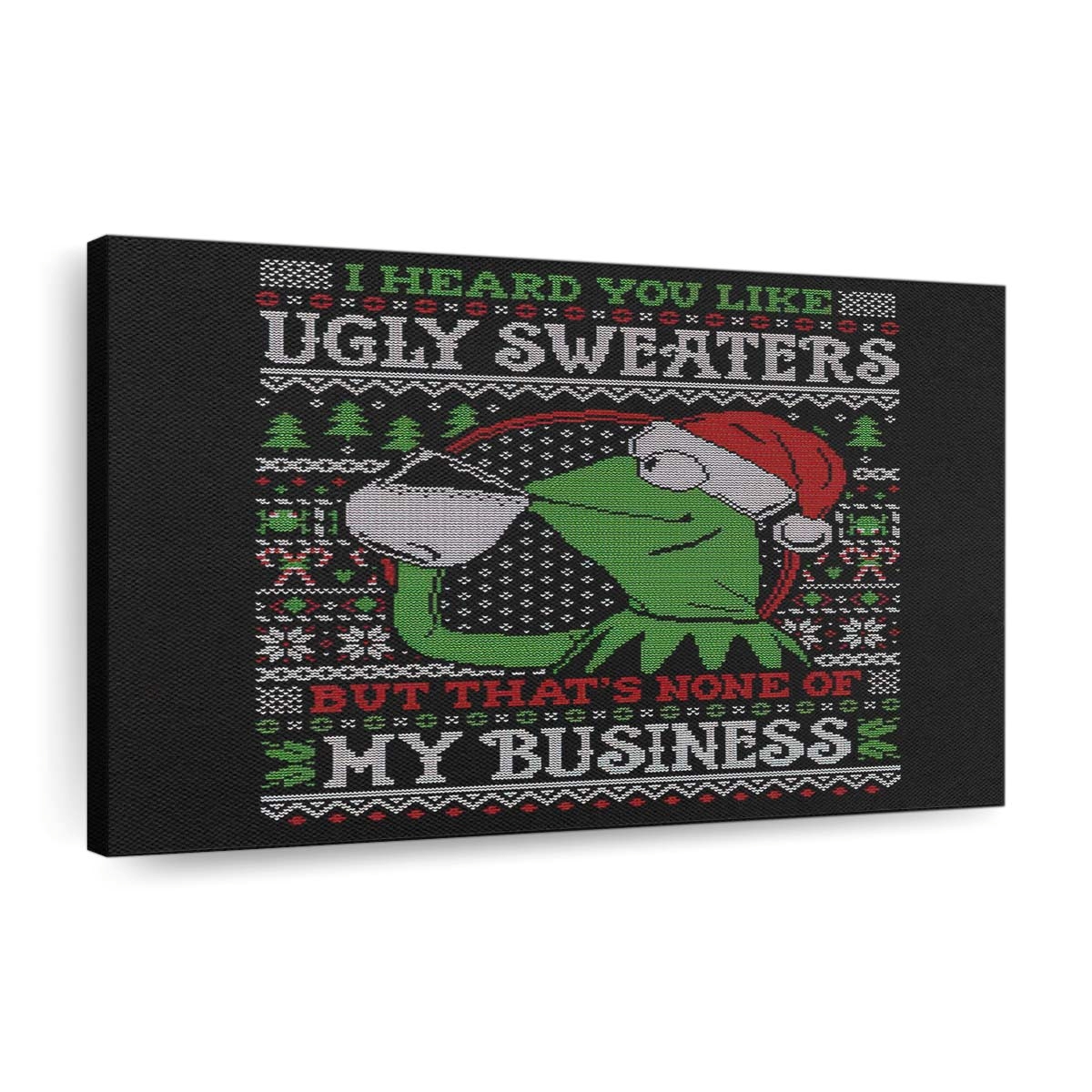 Geht dich nichts an Leinwandbilder - Wanddeko none of your business standard v2