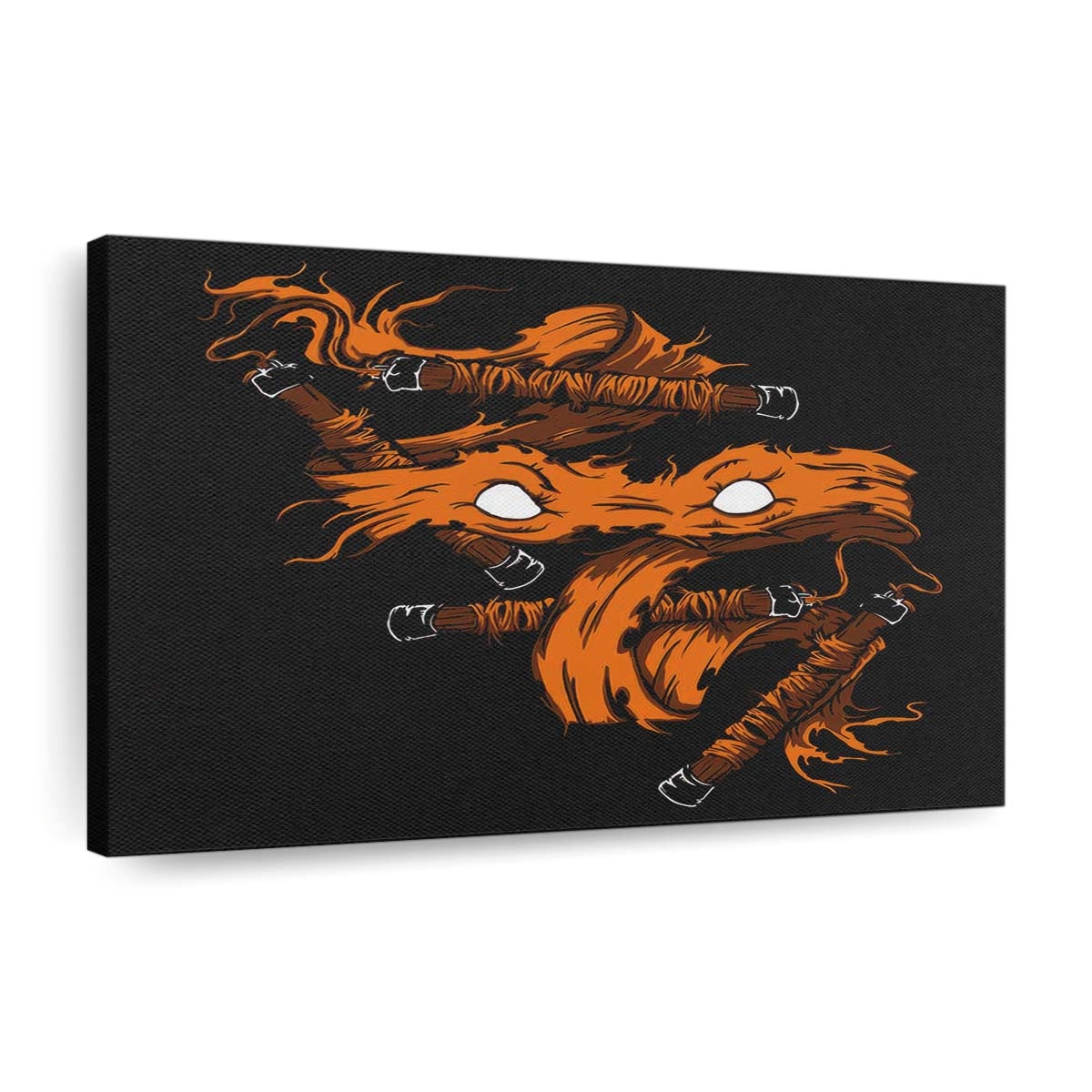 Orange Wut Leinwandbilder - Wanddeko orange rage standard v2