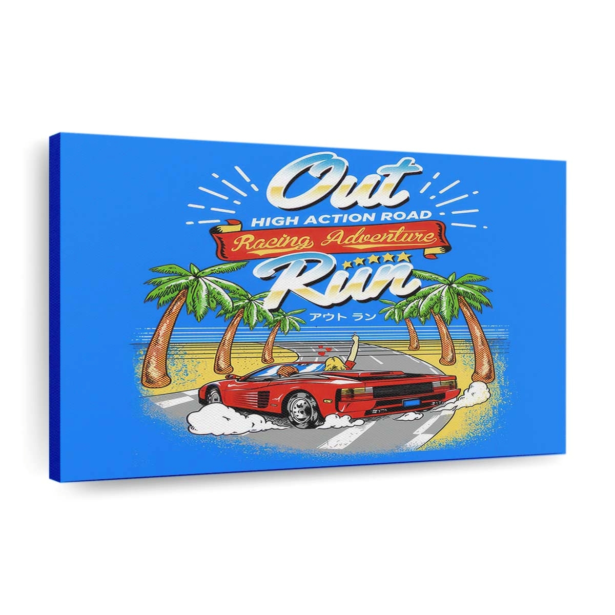 Auslaufen Leinwandbilder - Wanddeko outrun standard v2