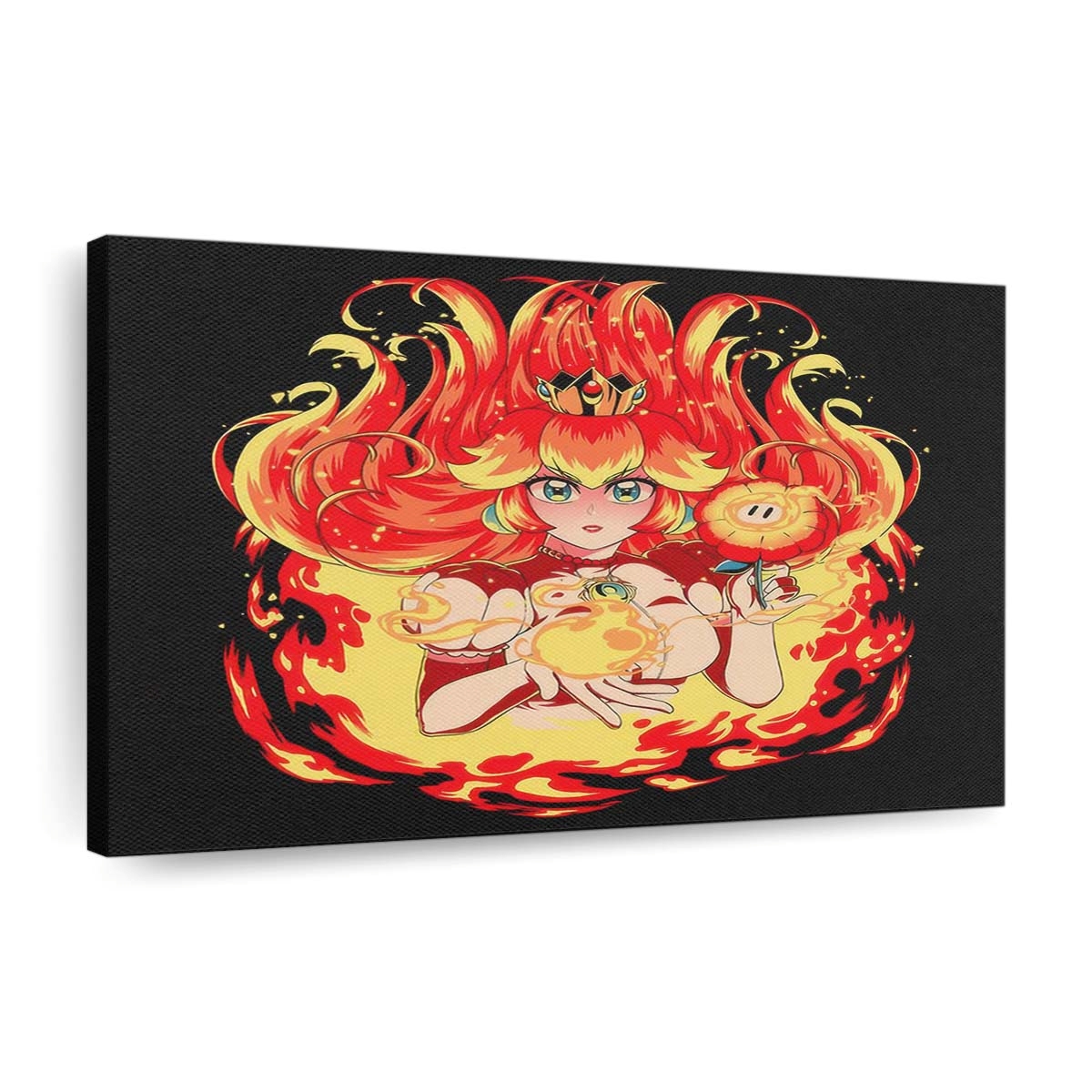 Pfirsich Feuer Leinwandbilder - Wanddeko peach fire standard v2