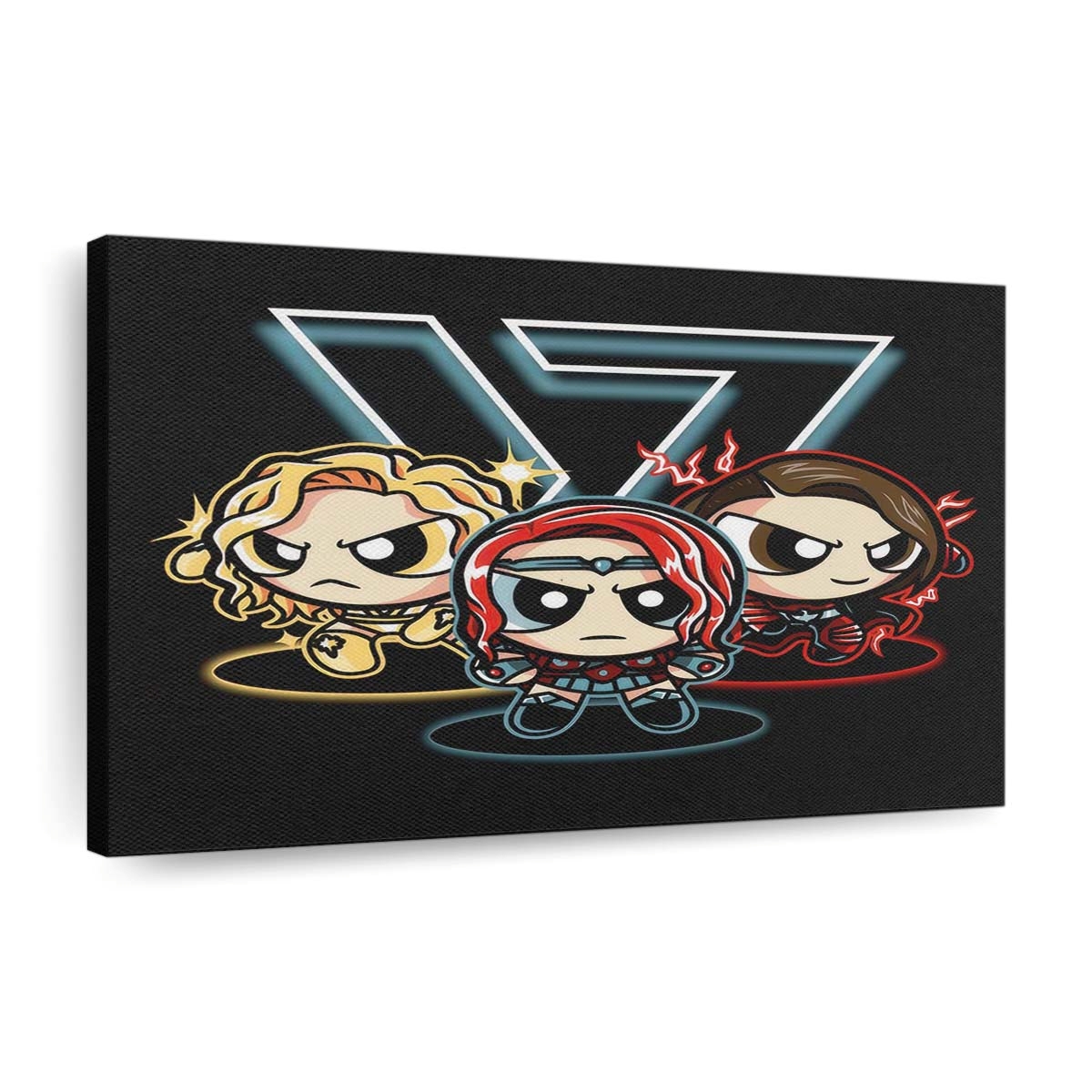 Macht Supes Mädchen Leinwandbilder - Wanddeko power supes girls standard v2