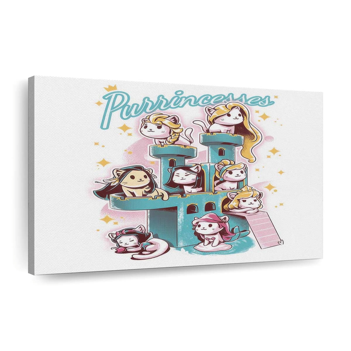 Schnurrende Prinzessinnen Leinwandbilder - Wanddeko purrincesses standard v2