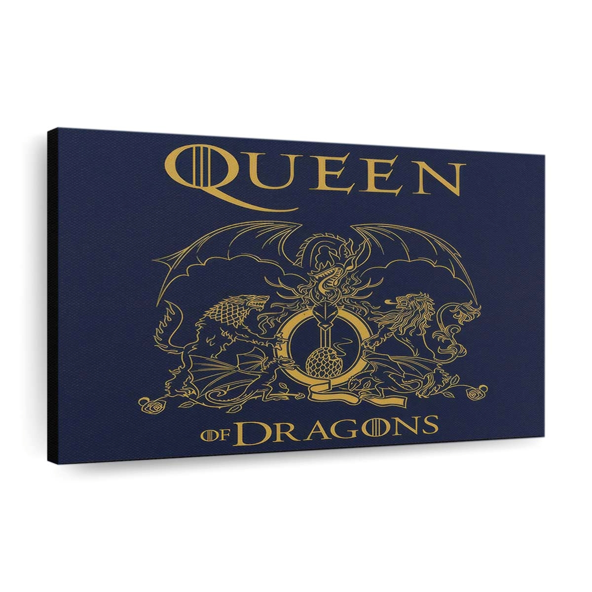 Königin der Drachen Leinwandbilder - Wanddeko queen of dragons standard v2