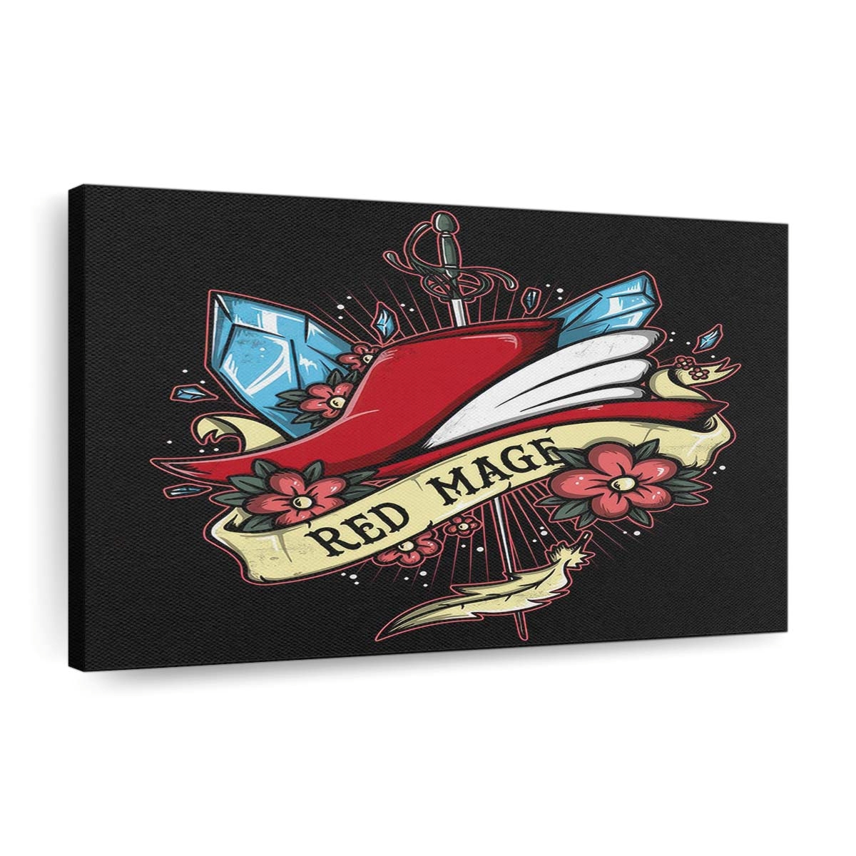 Rote Magische Künste Leinwandbilder - Wanddeko red magical arts standard v2