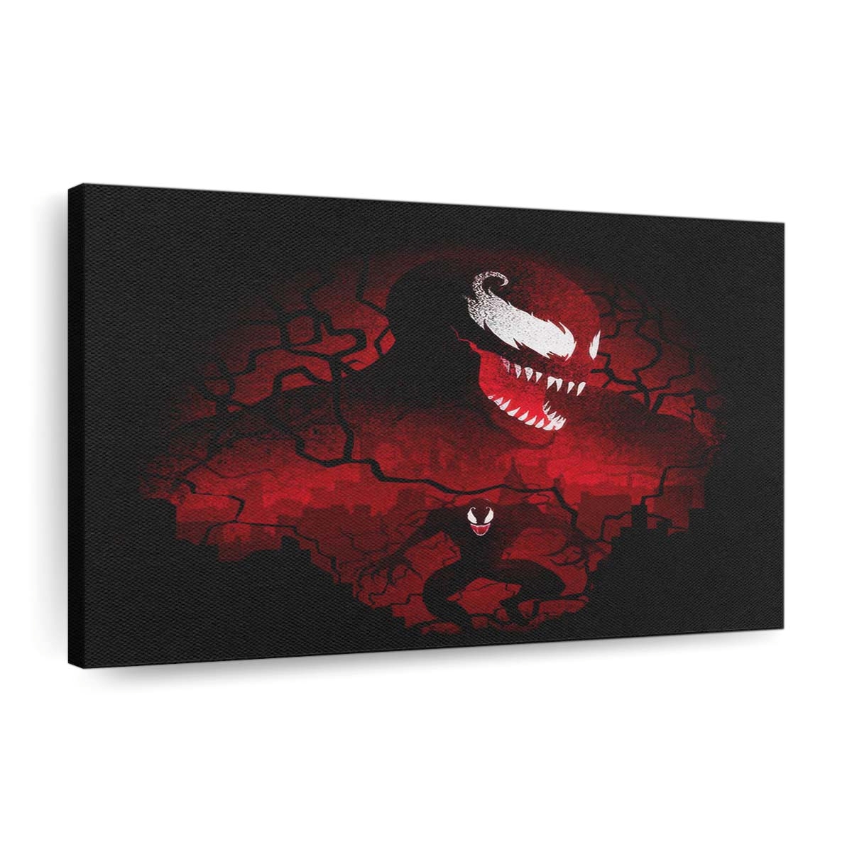 Roter Symbiont Leinwandbilder - Wanddeko red symbiote standard v2