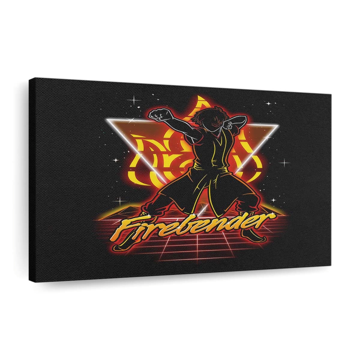 Retro Feuerbändiger Leinwandbilder - Wanddeko retro firebender standard v2