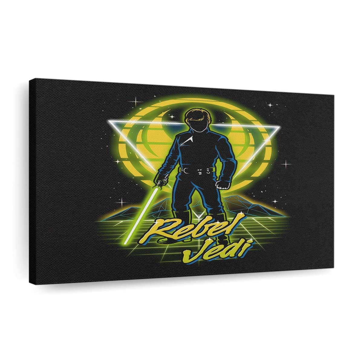 Retro-Rebellen-Jedi Leinwandbilder - Wanddeko retro rebel jedi standard v2