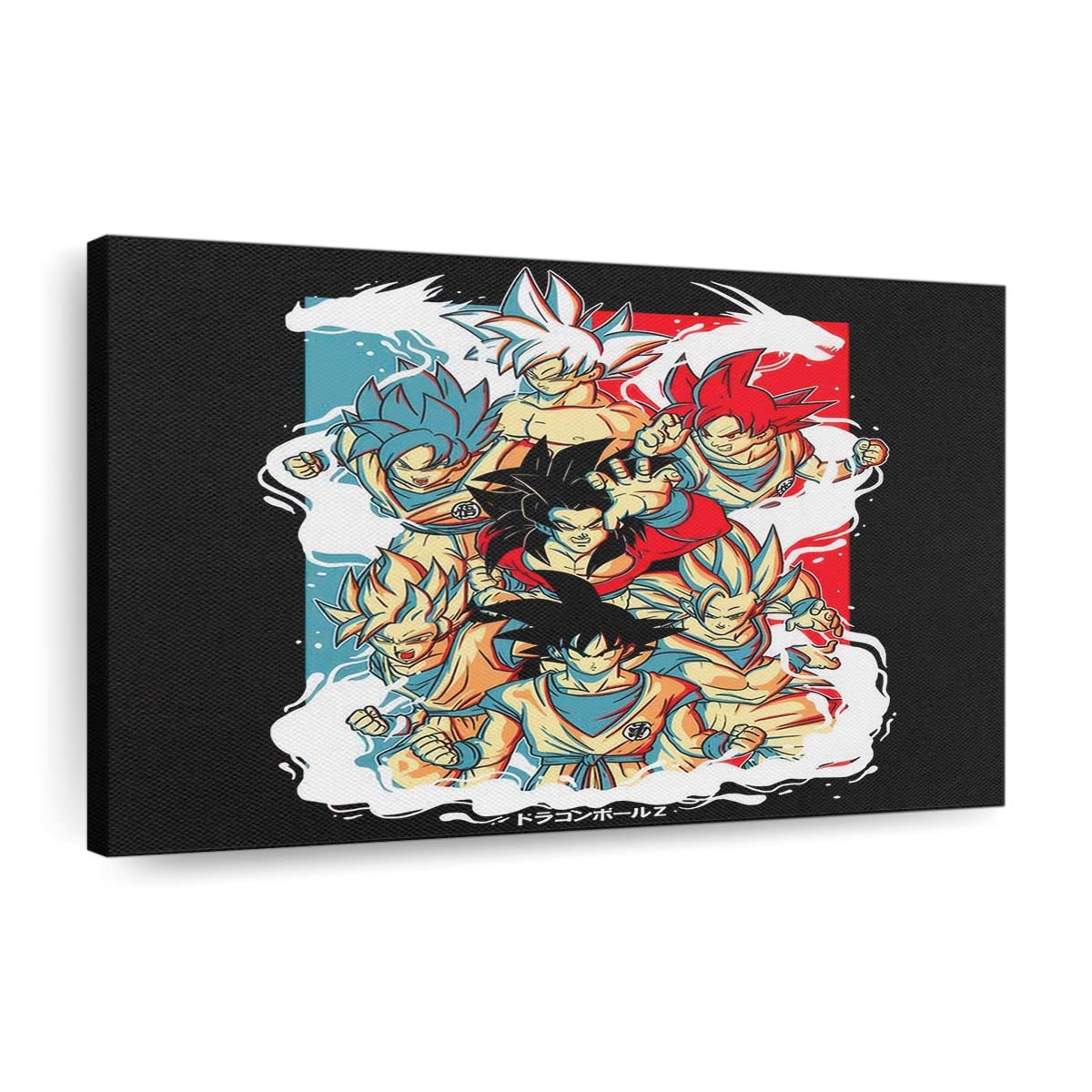 Saiyanische Verwandlung Leinwandbilder - Wanddeko saiyan transformation standard v2